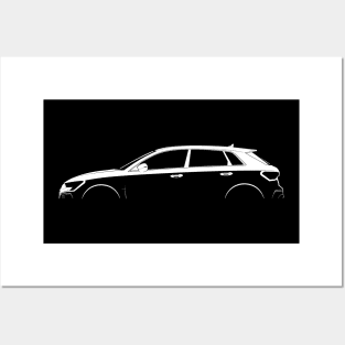 Audi RS 3 Sportback (8Y) Silhouette Posters and Art